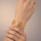 Energy Generator Cuff Styled Bracelet (18kt Gold Micron)