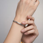 Om Namah Shivaya Om Bracelet (92.5 Sterling Silver)