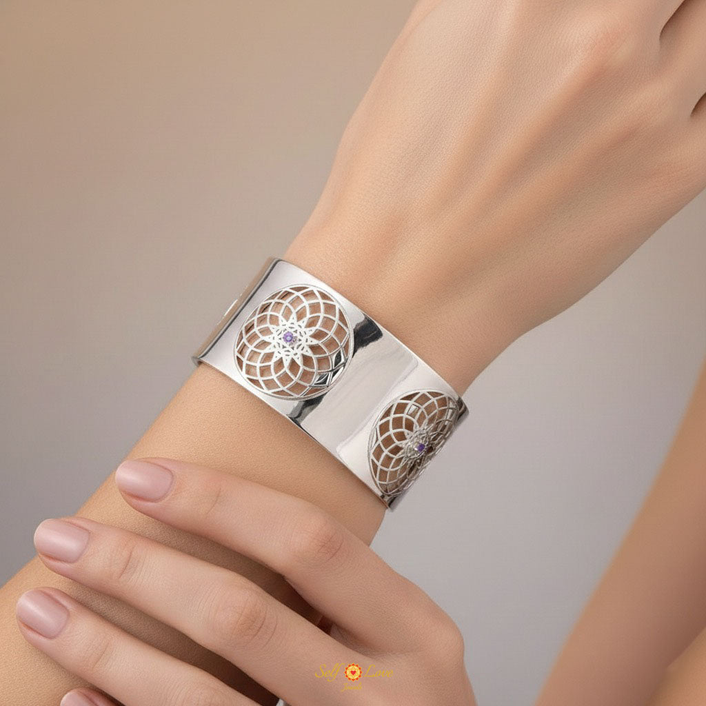 The Healing Nexus Cuff (92.5 Sterling Silver)