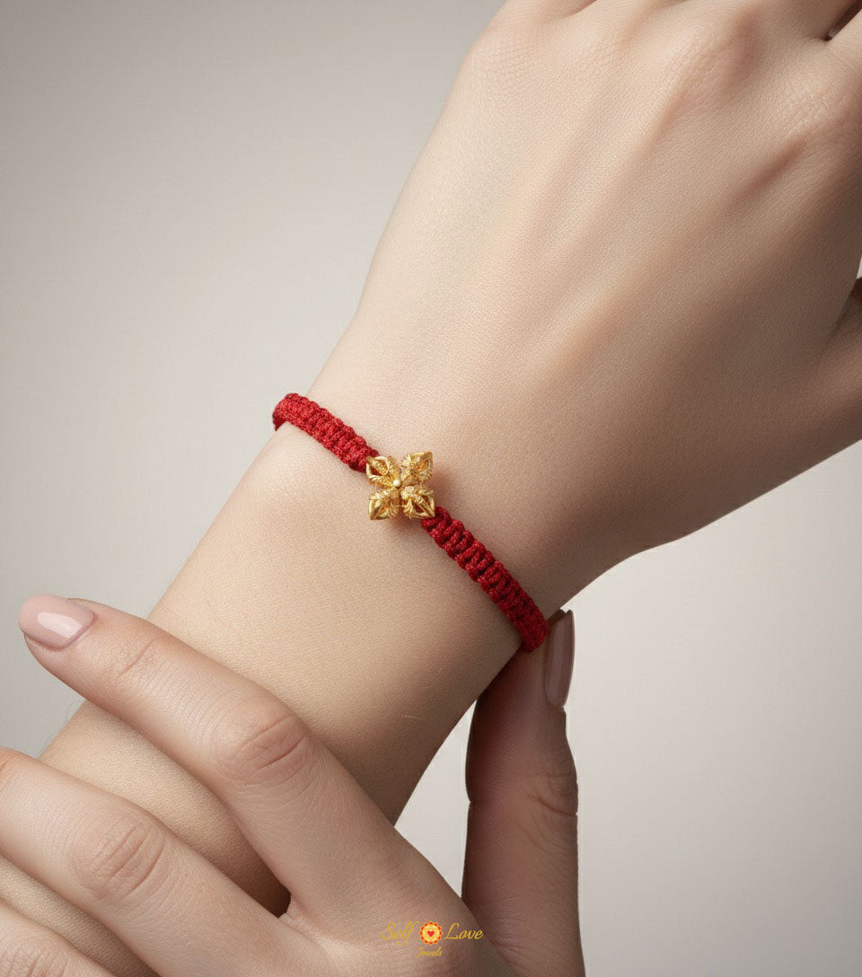 Vajra Bracelet - Silver with Gold Plating
