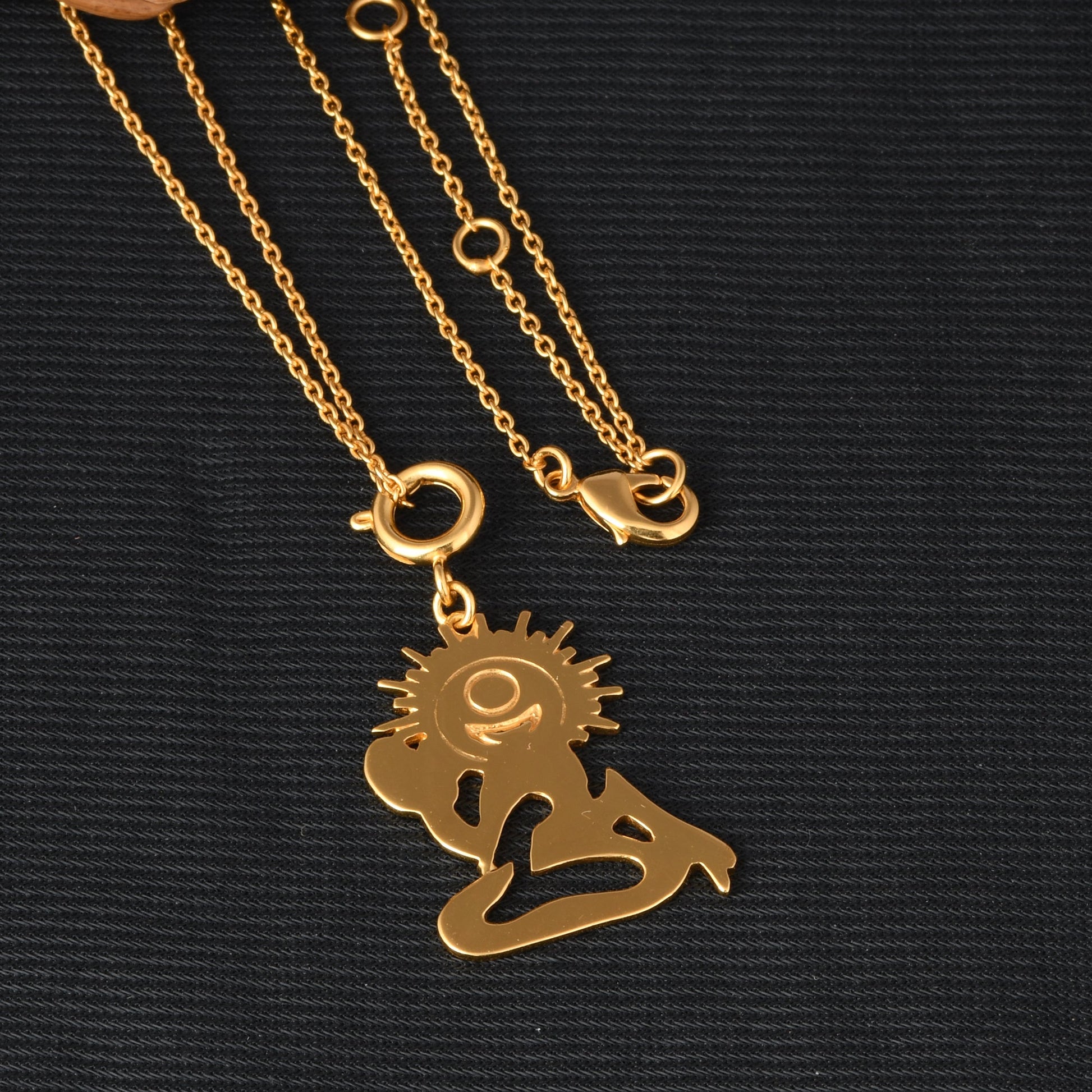 Devraha Symbol Om : Sun and Moon Spiritual Pendant - Self Love Jewels