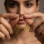 Endless Knot Earrings (18kt Gold Micron)