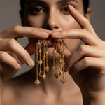 Celestial Collection Earrings 18kt Gold Micron Plated