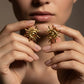 Surya: The Radiant Sun Earring (18kt Gold Micron)