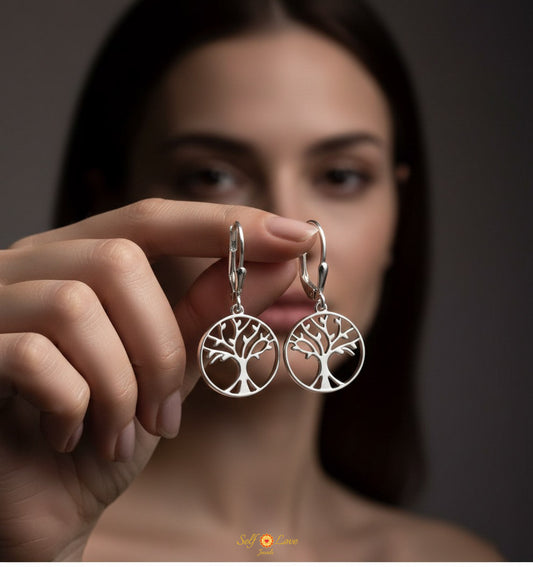 Tree of Life Earrings (92.5 Sterling Silver)