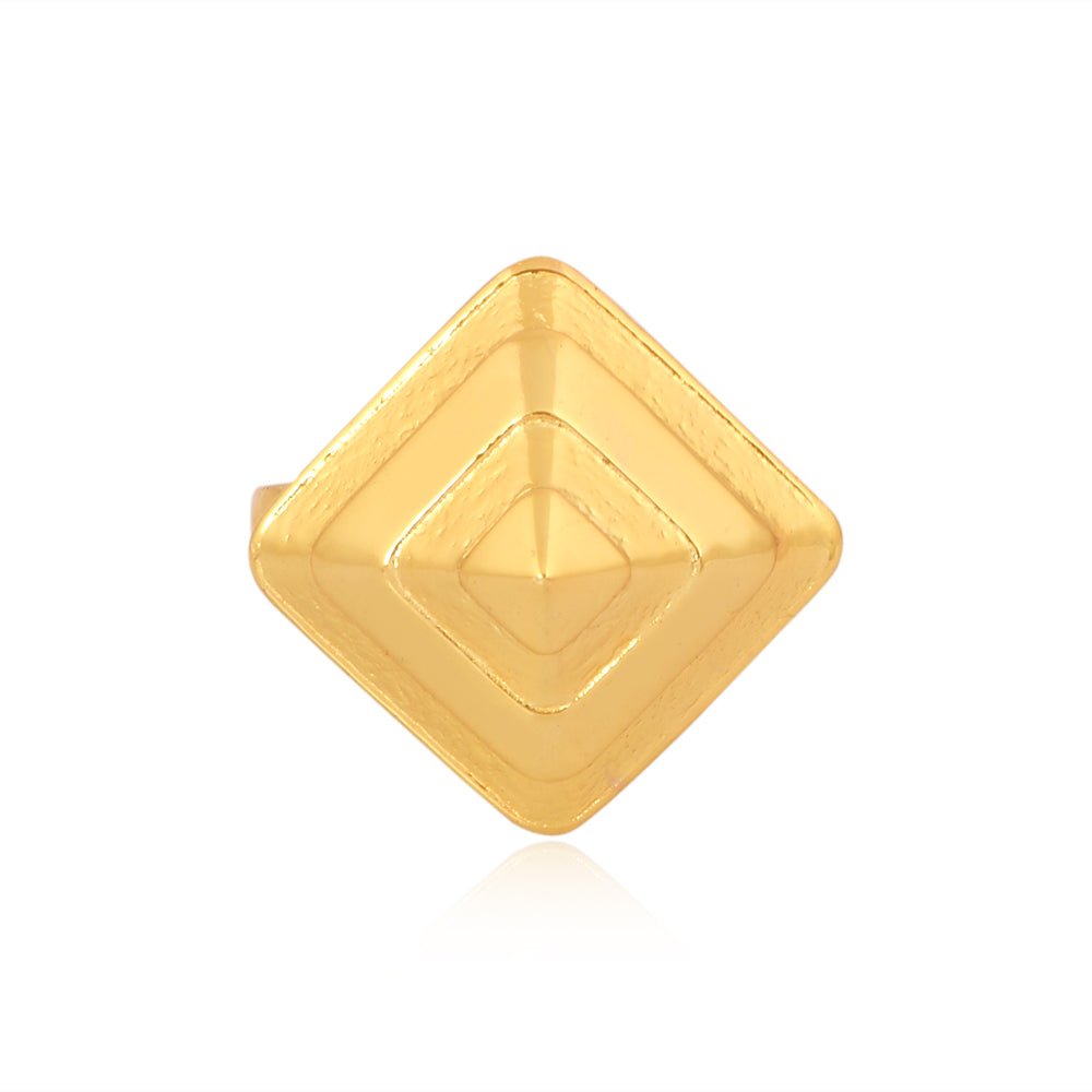 Egyptian Pyramid Ring Brass - Self Love Jewels