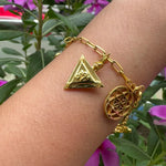 Hreem Yantra Charm - Small (18kt Gold Micron)