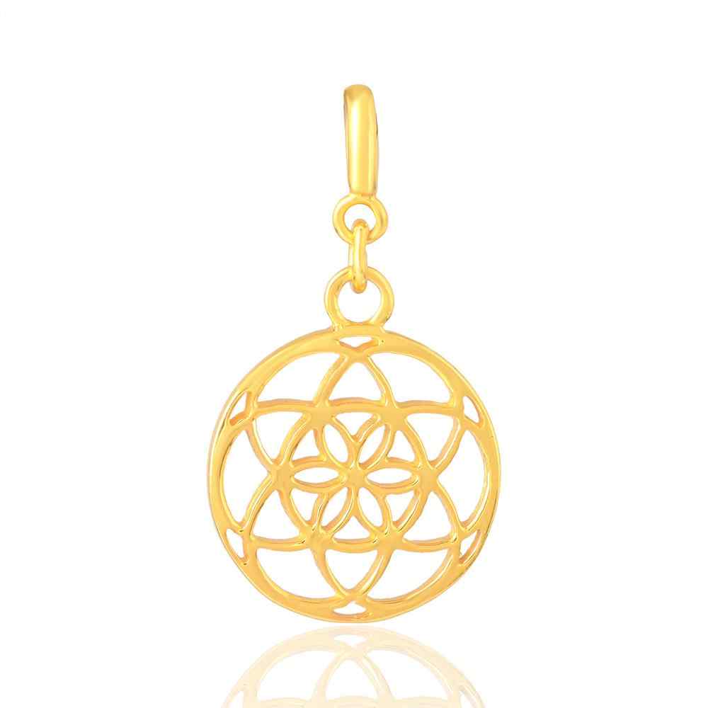 Seed of Life Charm - Brass